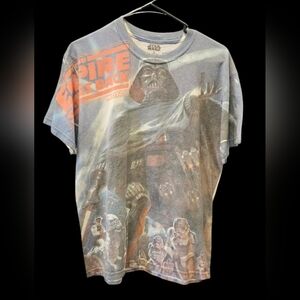 Star Wars Empire Strikes Back Darth Vader All Over Print T shirt Size M
